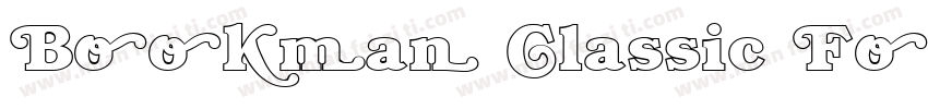 Bookman Classic Font字体转换